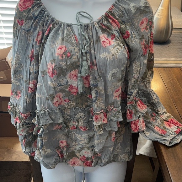 Denim & Supply Ralph Lauren Rl Boho Floral top - Picture 4 of 6